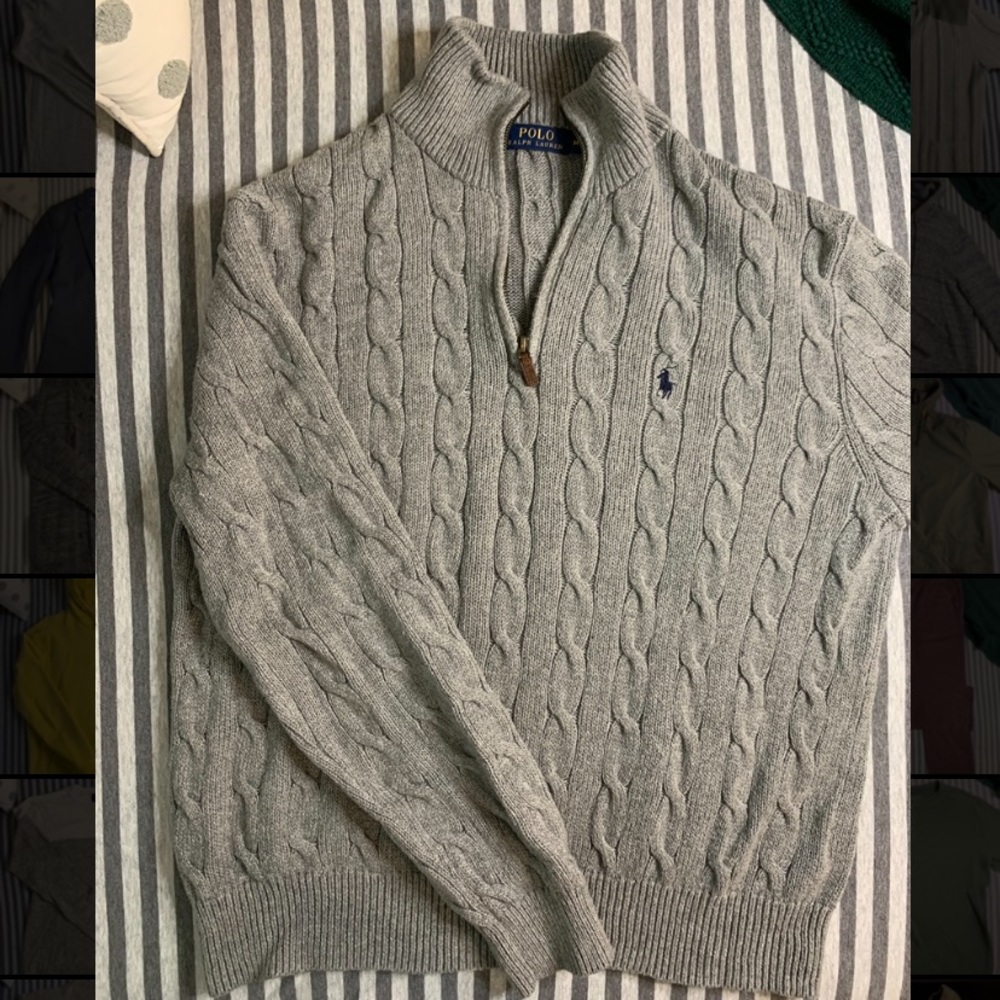 Polo Half Zip Sweater